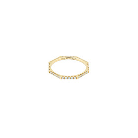 Кольцо HEXO diamond из золота с дорожой из  бриллиантов