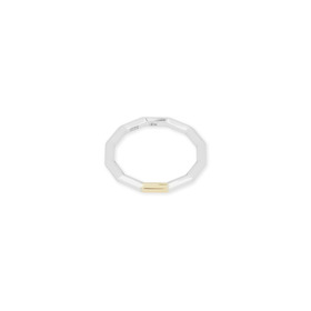 Обручальное кольцо из золота Double Gold с сегментом из лимонного золота