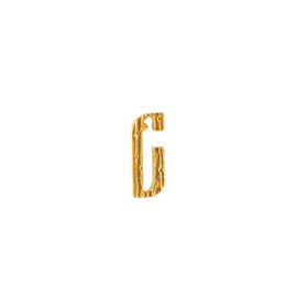 Позолоченный пусет с буквой «С» из бронзы