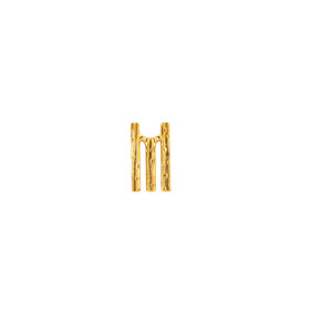 Позолоченный пусет с буквой «М» из бронзы