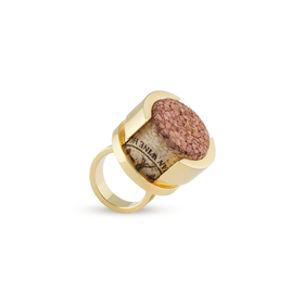Позолоченное кольцо CORK из бронзы "Бутылка"