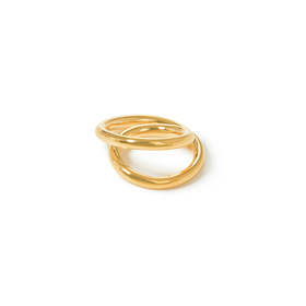 Золотистое кольцо-спираль
