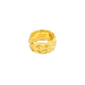 Позолоченное кольцо Antique gold из серебра