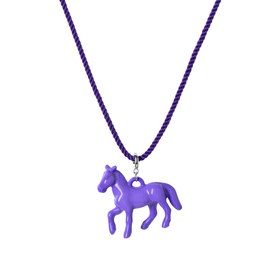Фиолетовый шнурок с лошадью "Конь в пальто"