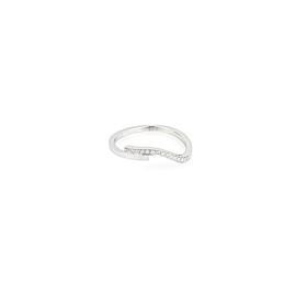 Кольцо Curve Ring 06 из белого золота с бриллиантами