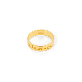 Позолоченное кольцо Credo из серебра «Лови момент»