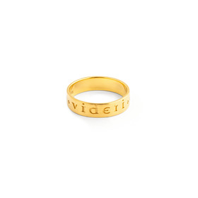 Позолоченное кольцо Credo «Быть, а не казаться»