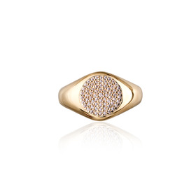 Кольцо из желтого золота с бриллиантами CANDY