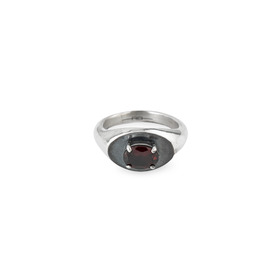 Кольцо из серебра Echo 4 Garnet