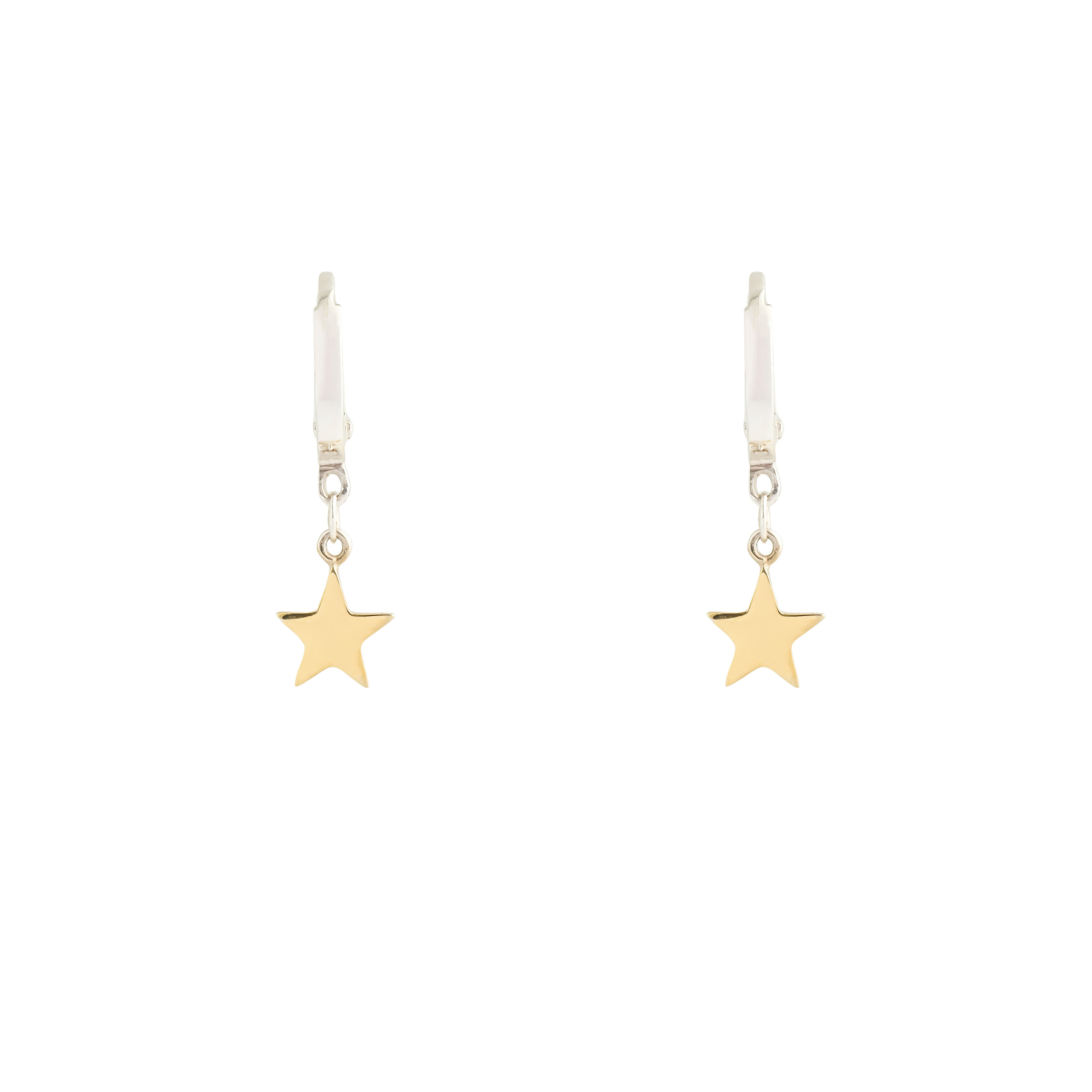 Gold-plated Star Earrings