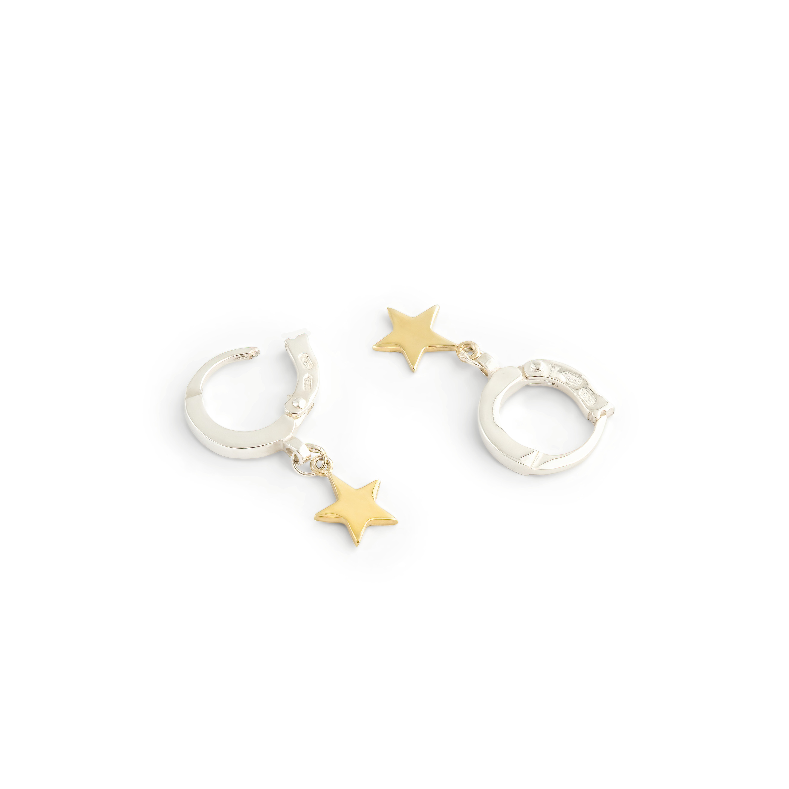 Gold-plated Star Earrings