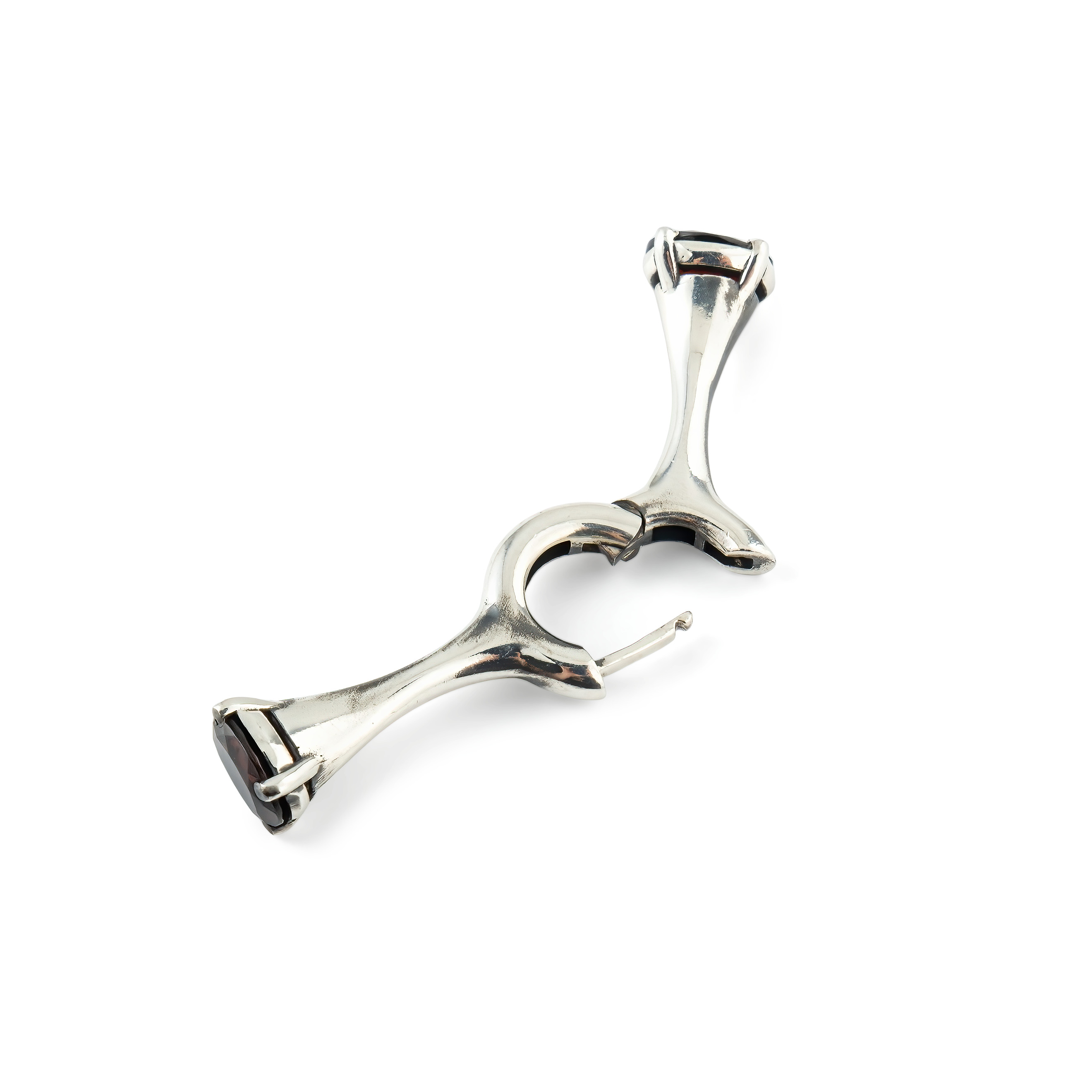 single earring Echo Drop Garnet