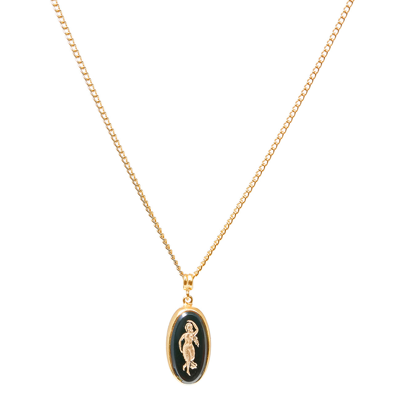 Gold-plated La femelle necklace, from The art of layering collection