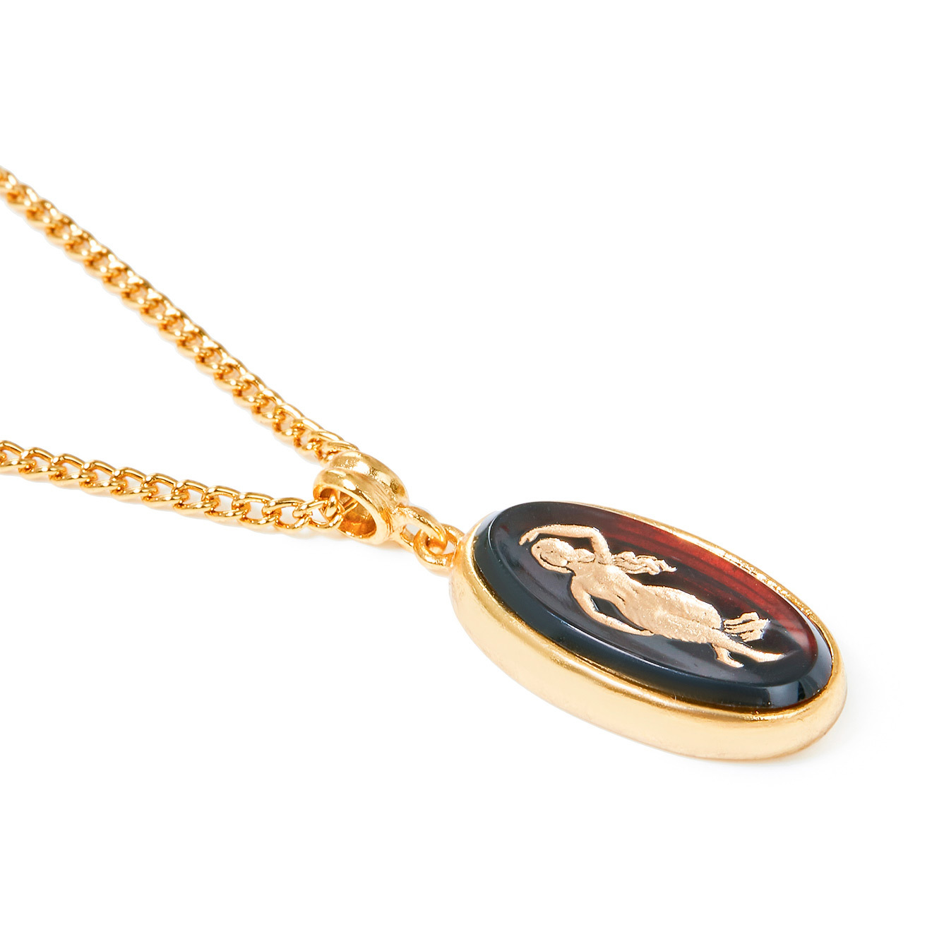 Gold-plated La femelle necklace, from The art of layering collection