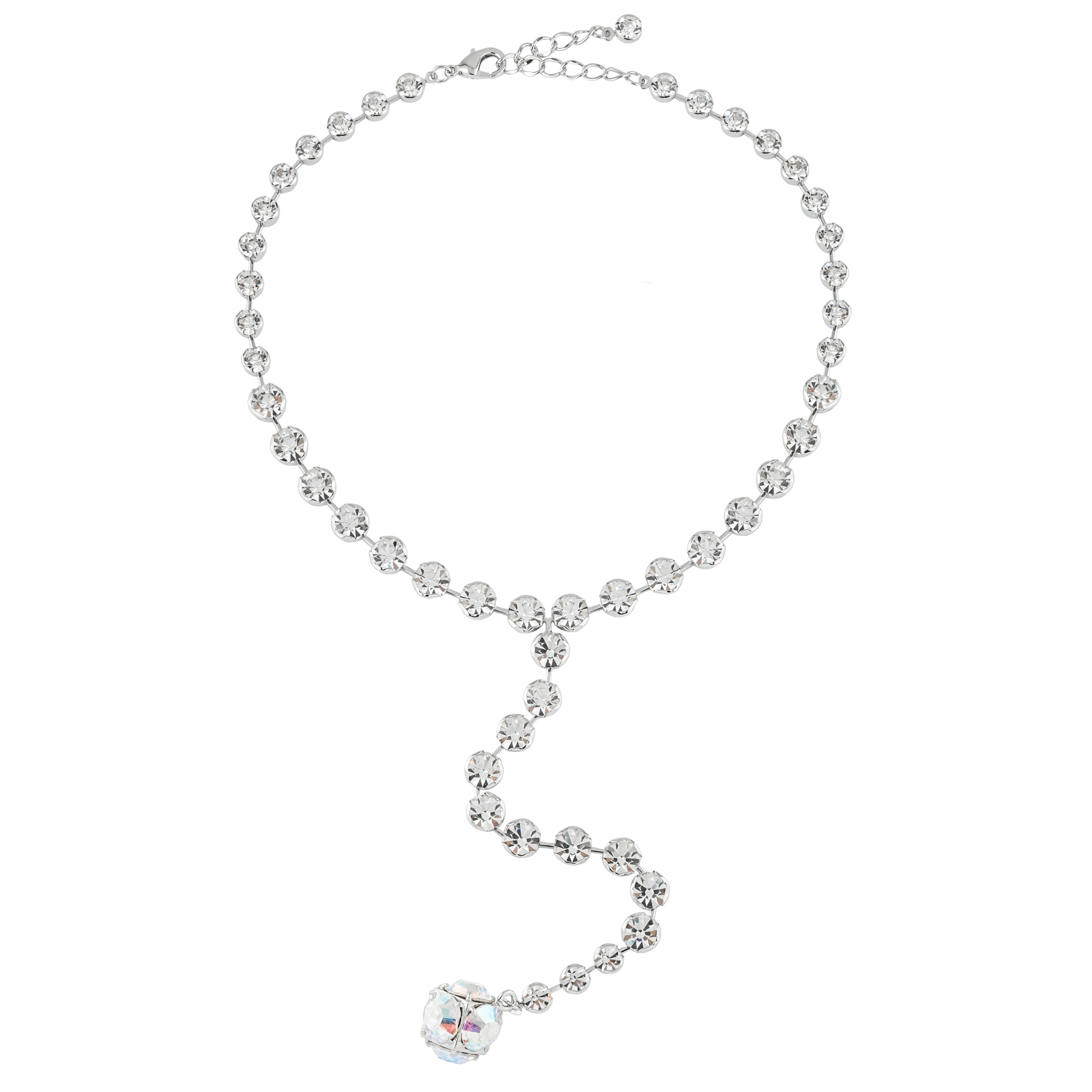 Silver sautoire with disco ball