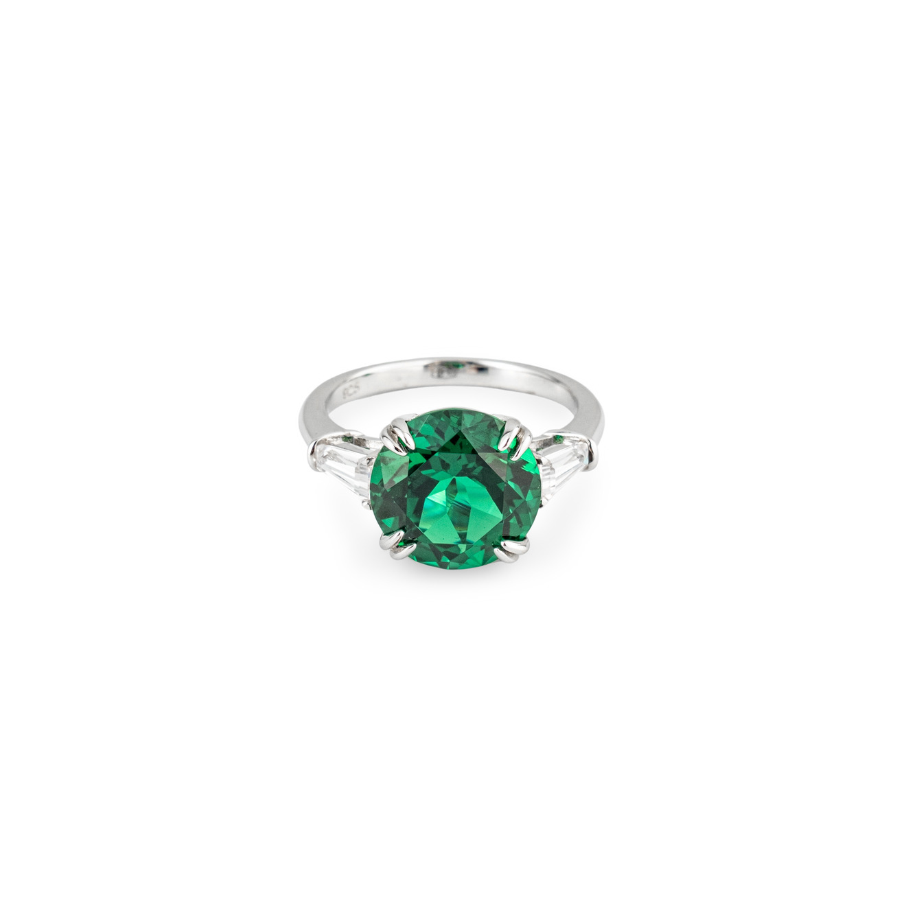 Holy Silver Кольцо из серебра с зеленым кристаллом holy silver биколорное кольцо из серебра с вставкой из зеленого кристалла