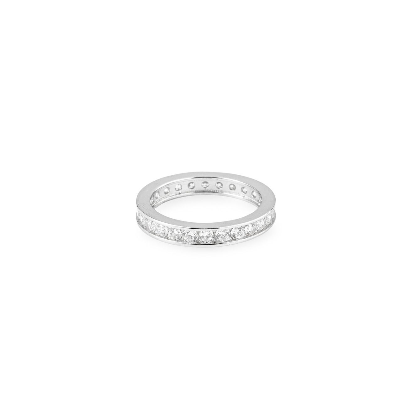 SKYE Серебряное кольцо с кристаллами skye серебряное изогнутое колье с жемчугом