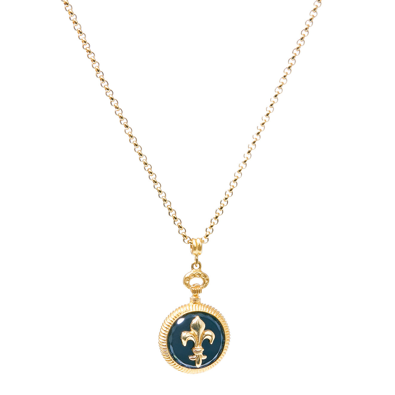Позолоченное колье Fleur de lis, из коллекции The art of layering