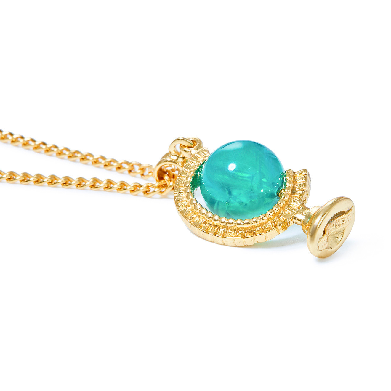Gilded Globe charm necklace, from The art of layering collection