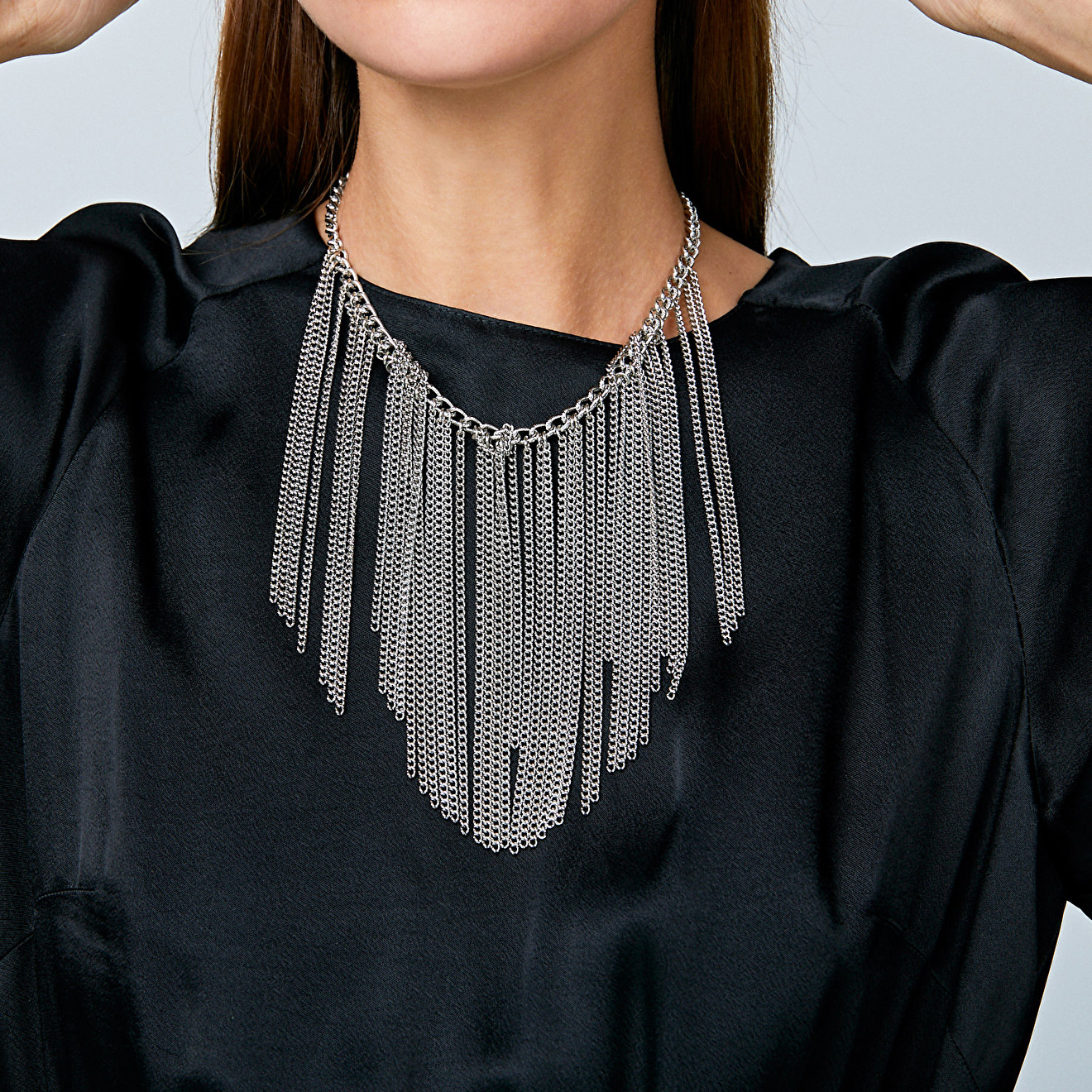 Silver-plated necklace, from the Seville nights collection