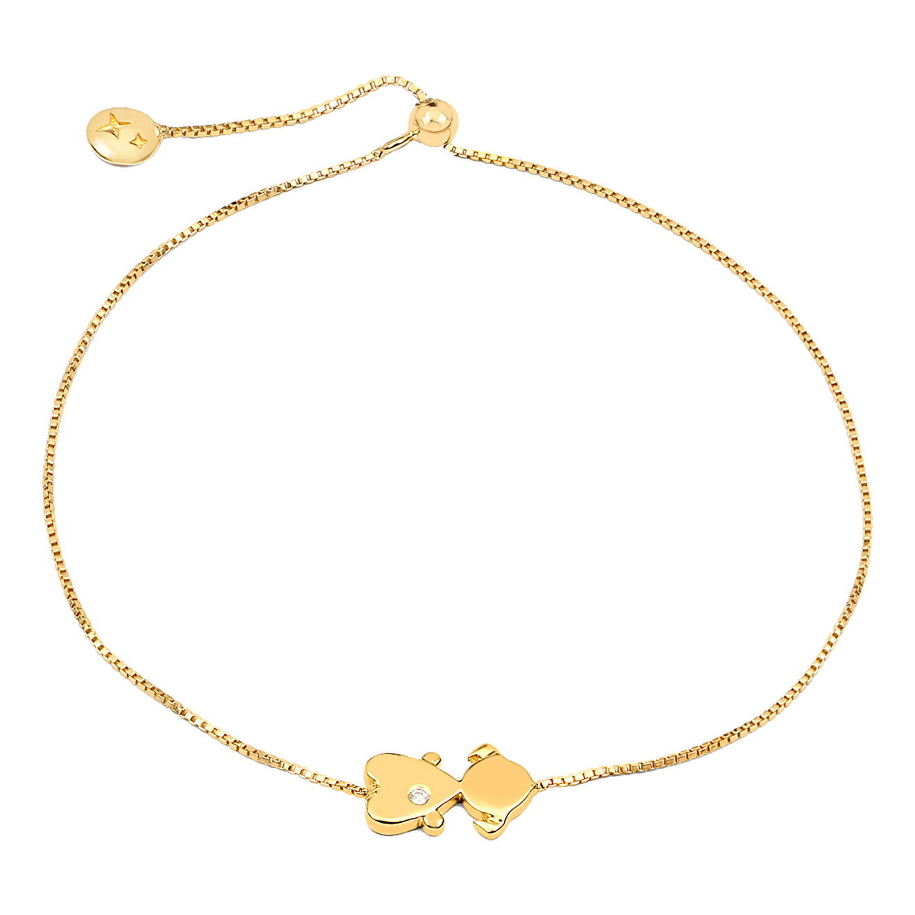 Позолоченный браслет Baby Bracelet с девочкой, из коллекции Initials