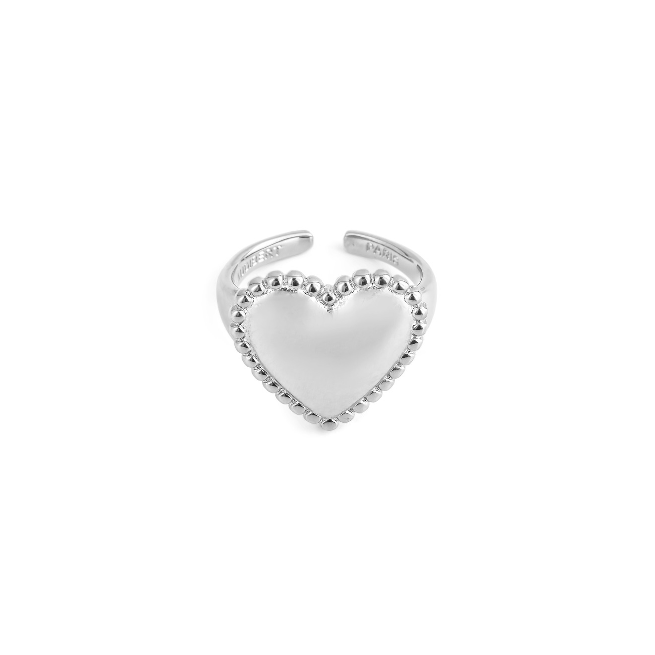 Philippe Audibert Кольцо с сердцем Wanda с серебряным покрытием