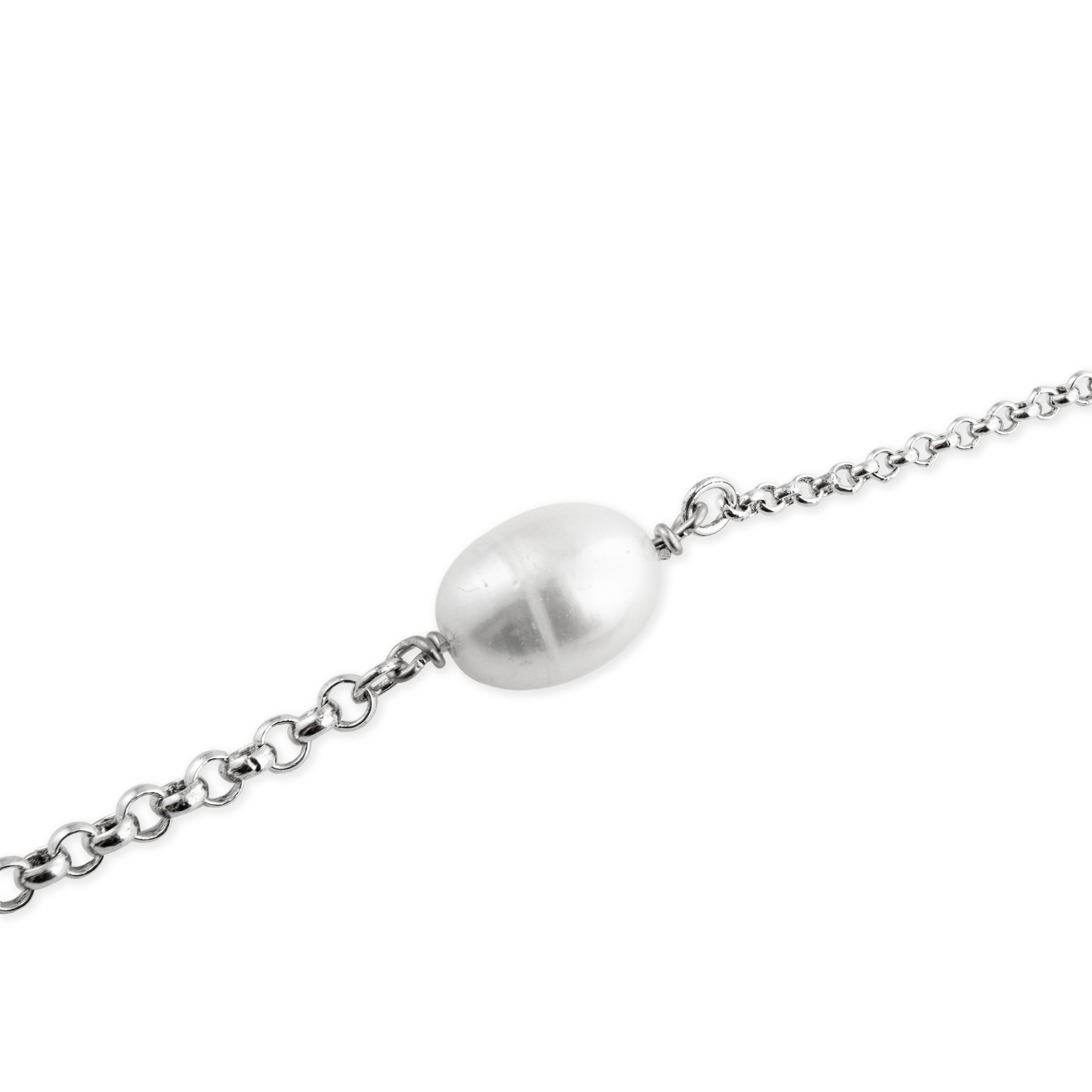 Bicolor silver-tone Nava bracelet