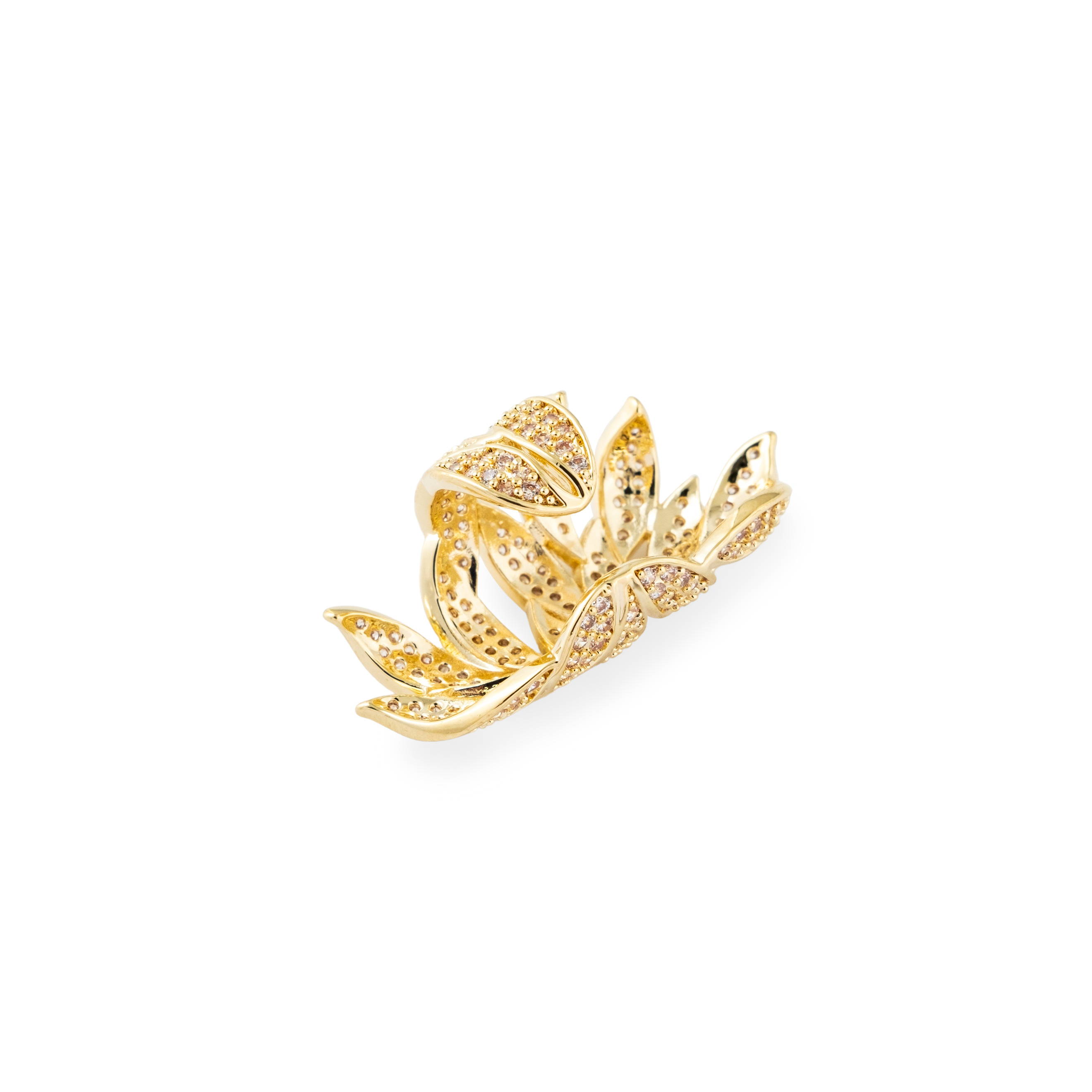 Golden cuff with leaves