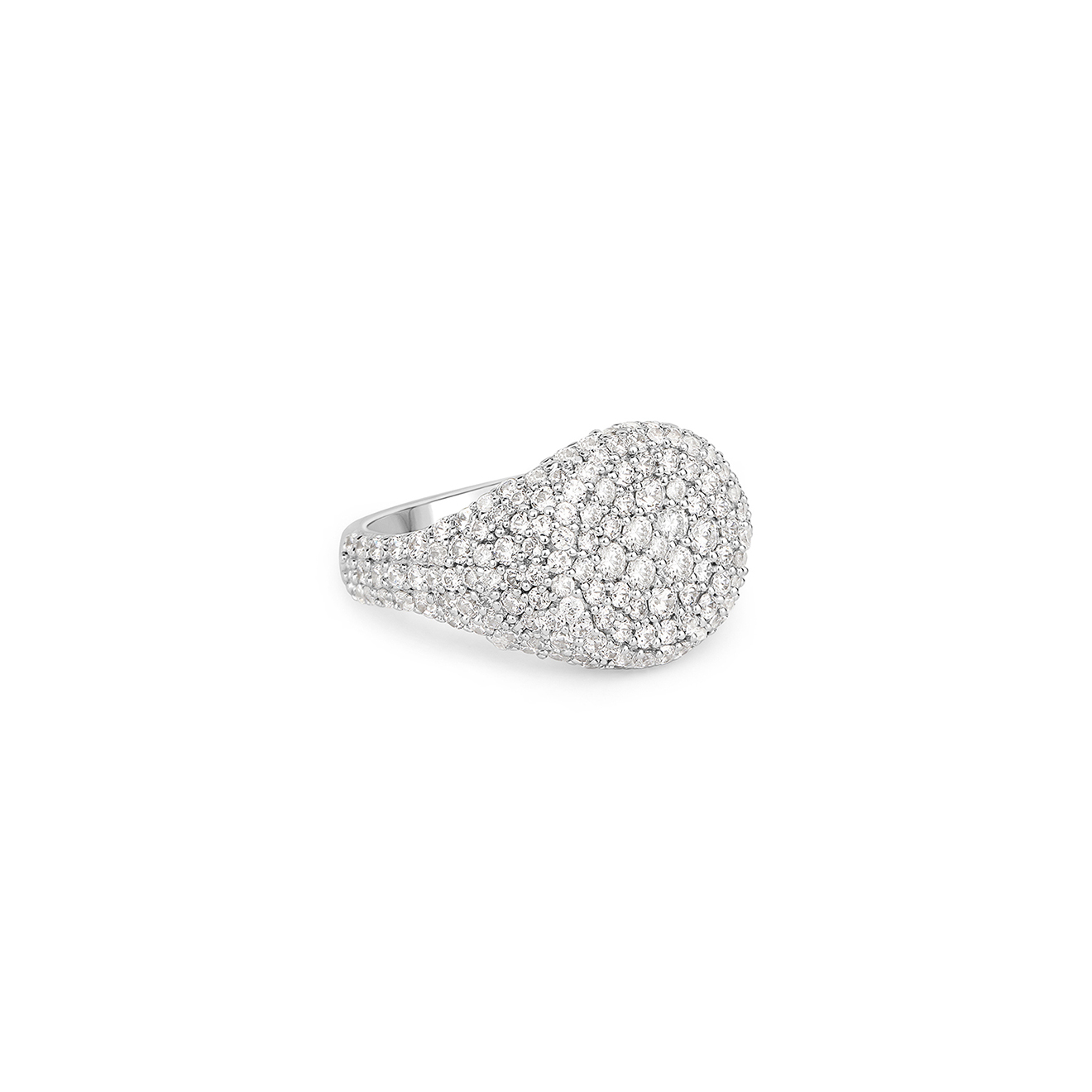 Серебряное кольцо с кубическим цирконием, из коллекции Cupid