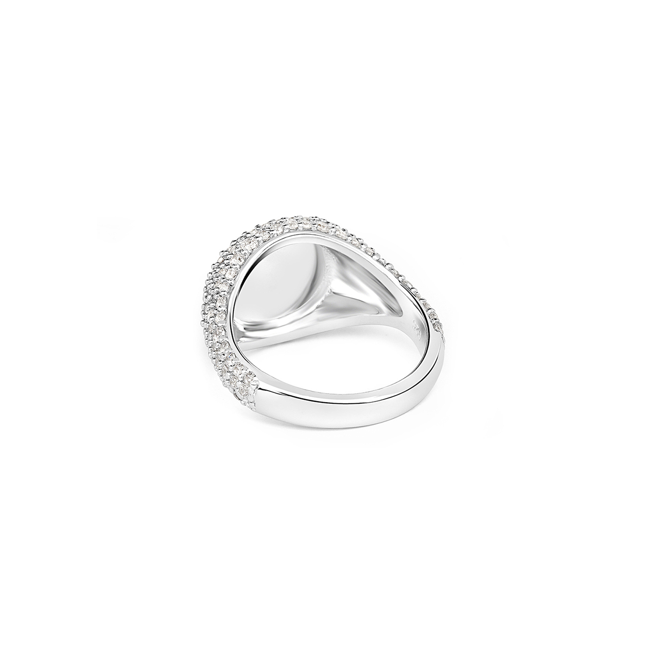 Серебряное кольцо с кубическим цирконием, из коллекции Cupid