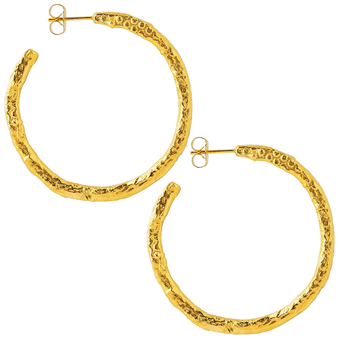 Sevenworlds позолоченные серьги-кольца Papua II sevenworlds позолоченные серьги цепочки lílium из серебра