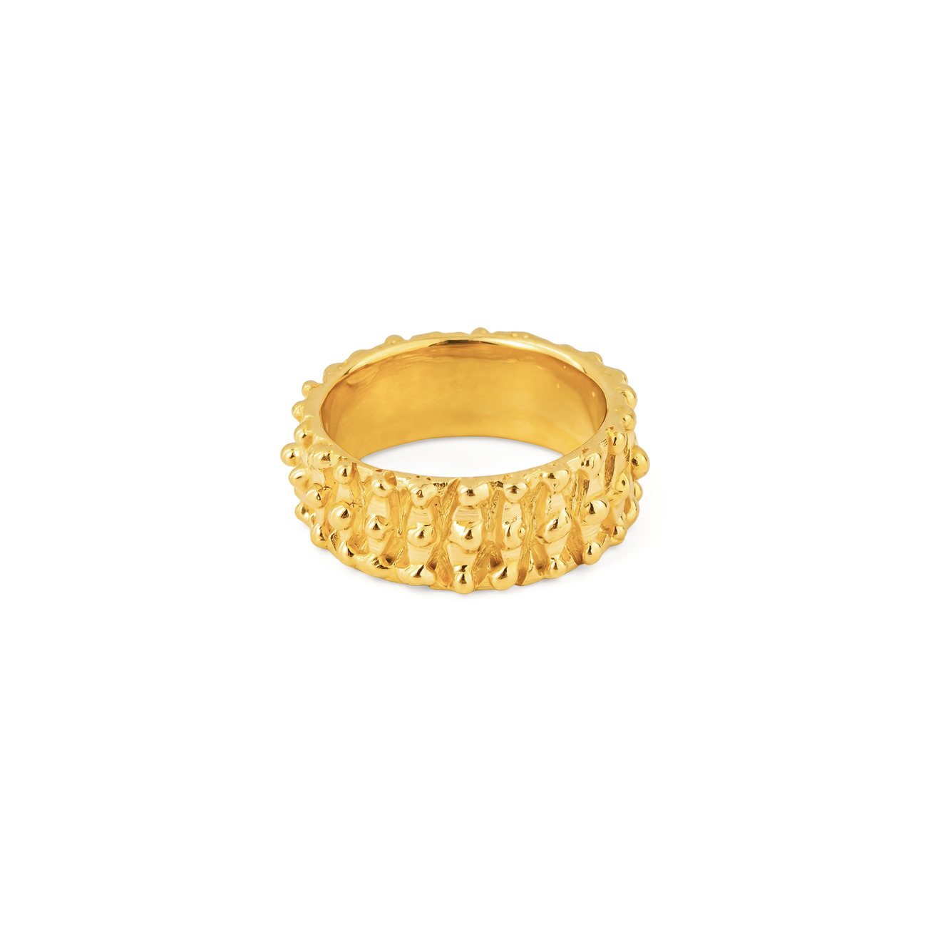 Sevenworlds позолоченное кольцо Roman Beaded цена и фото