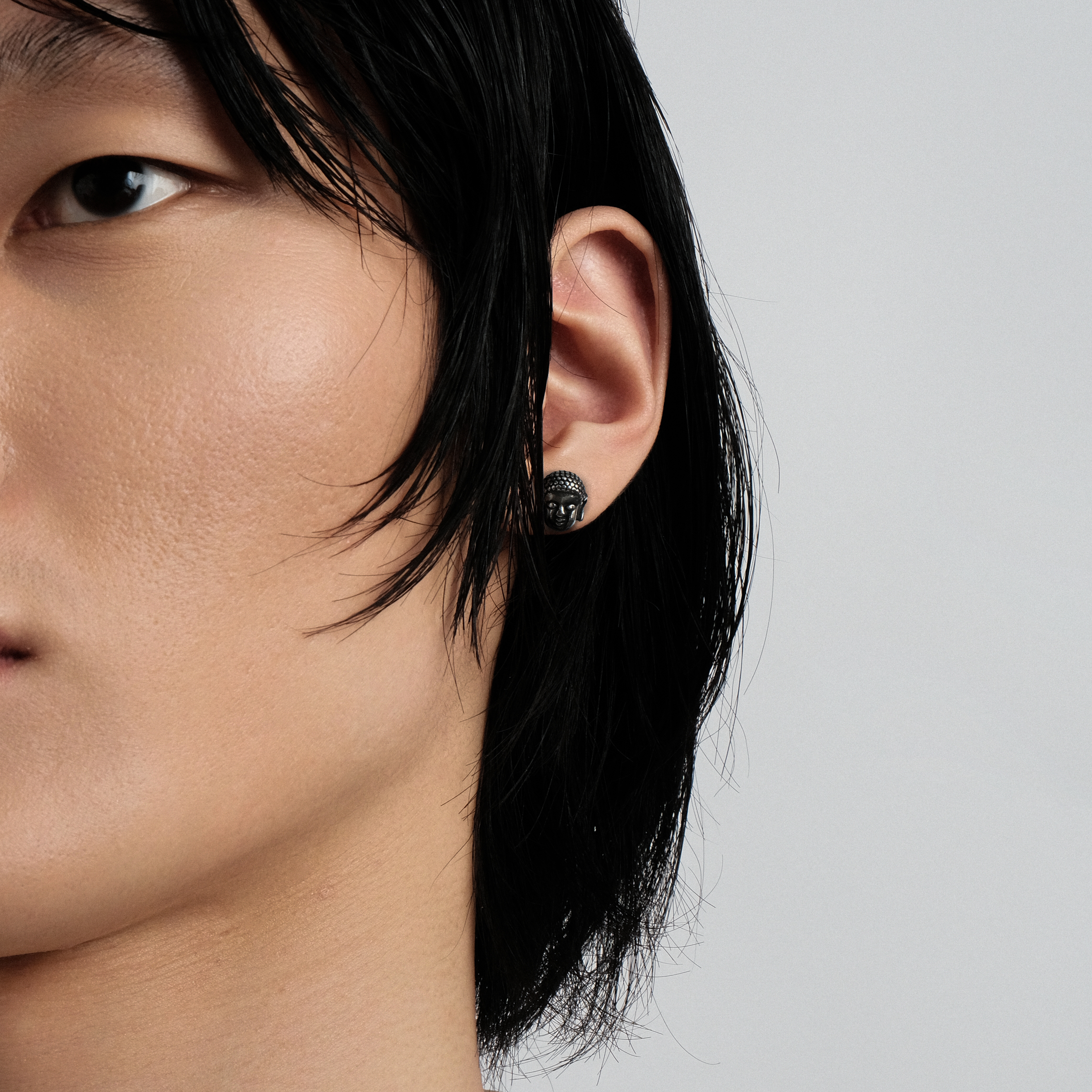 stainless steel stud «Buddha»