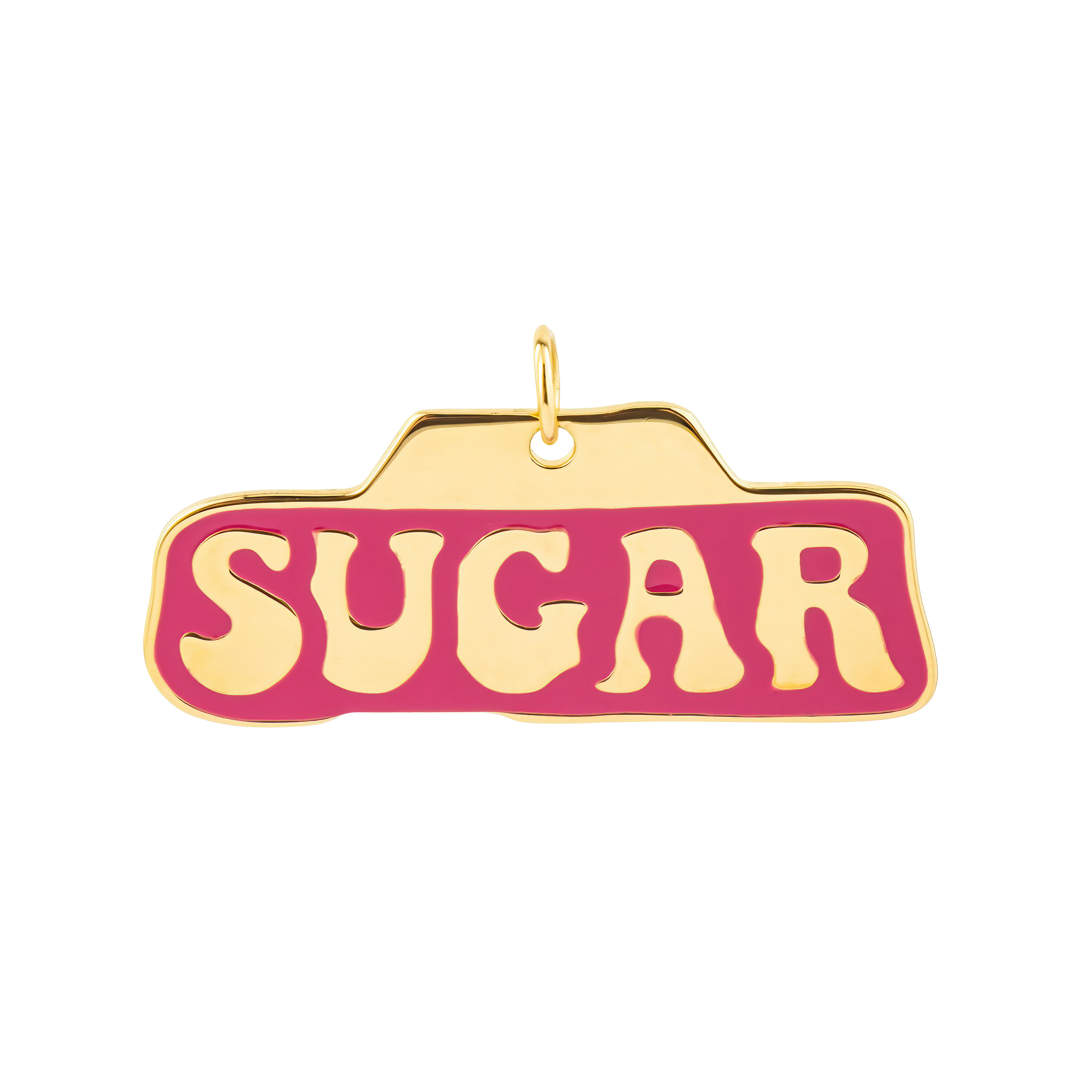 Золотистая подвеска Sugar с эмалью