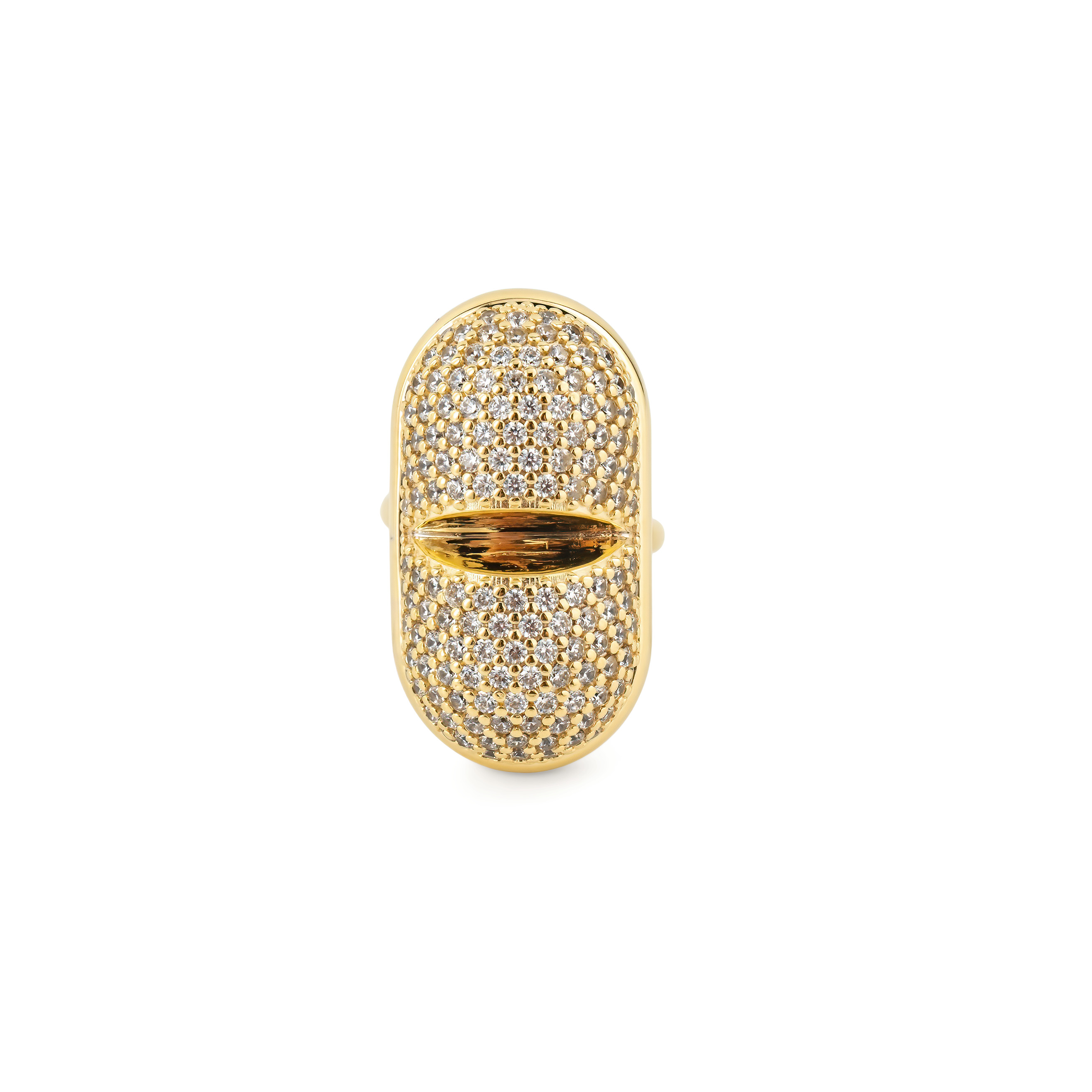 Золотистое кольцо Vesper Gold Star