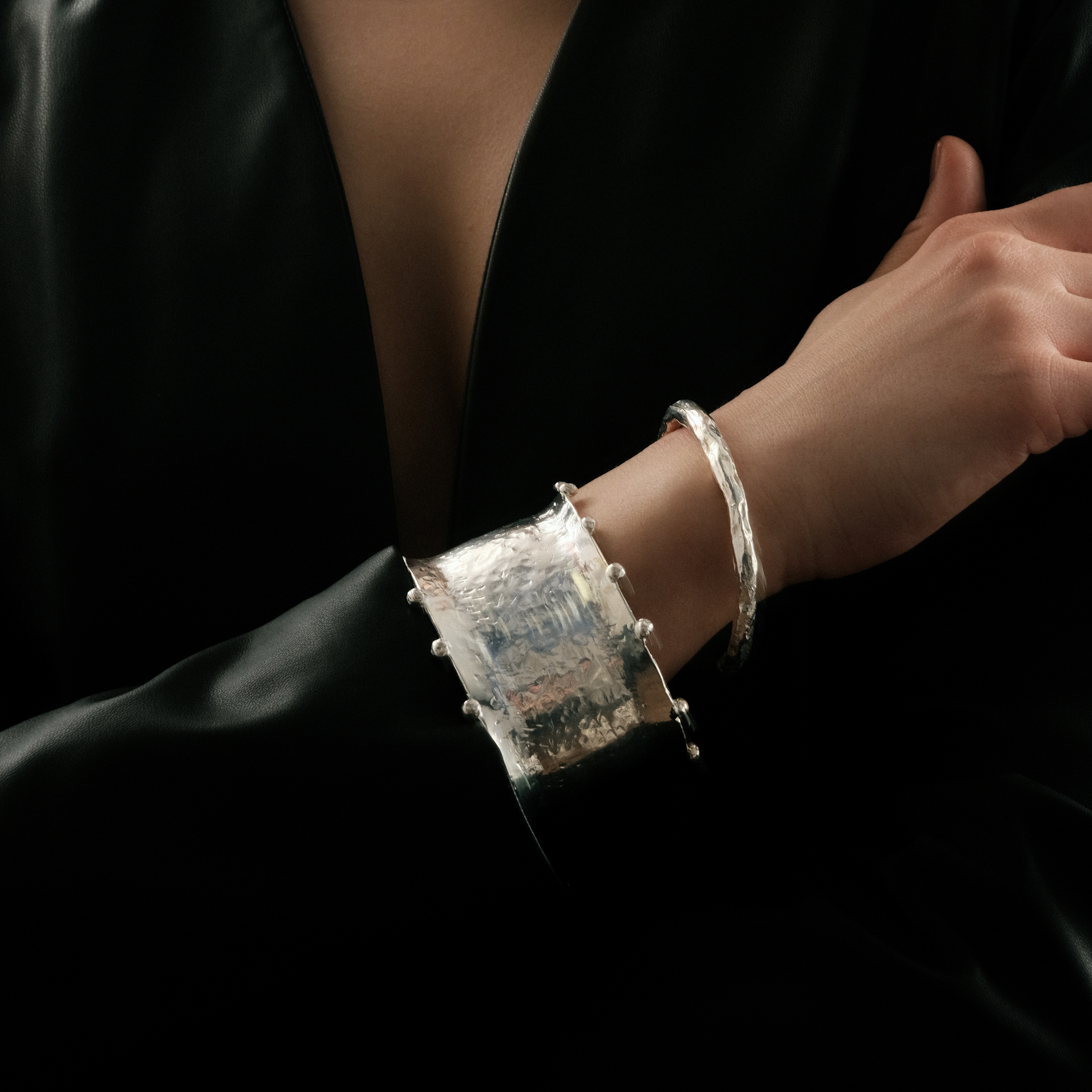 Papua bracelet with silver coating