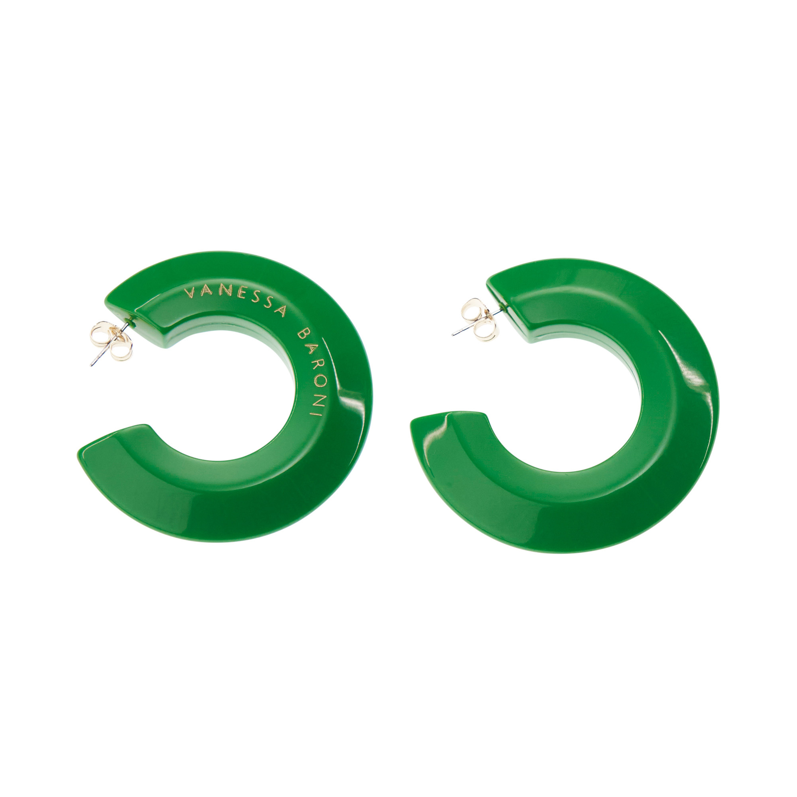 Green Donut Earrings