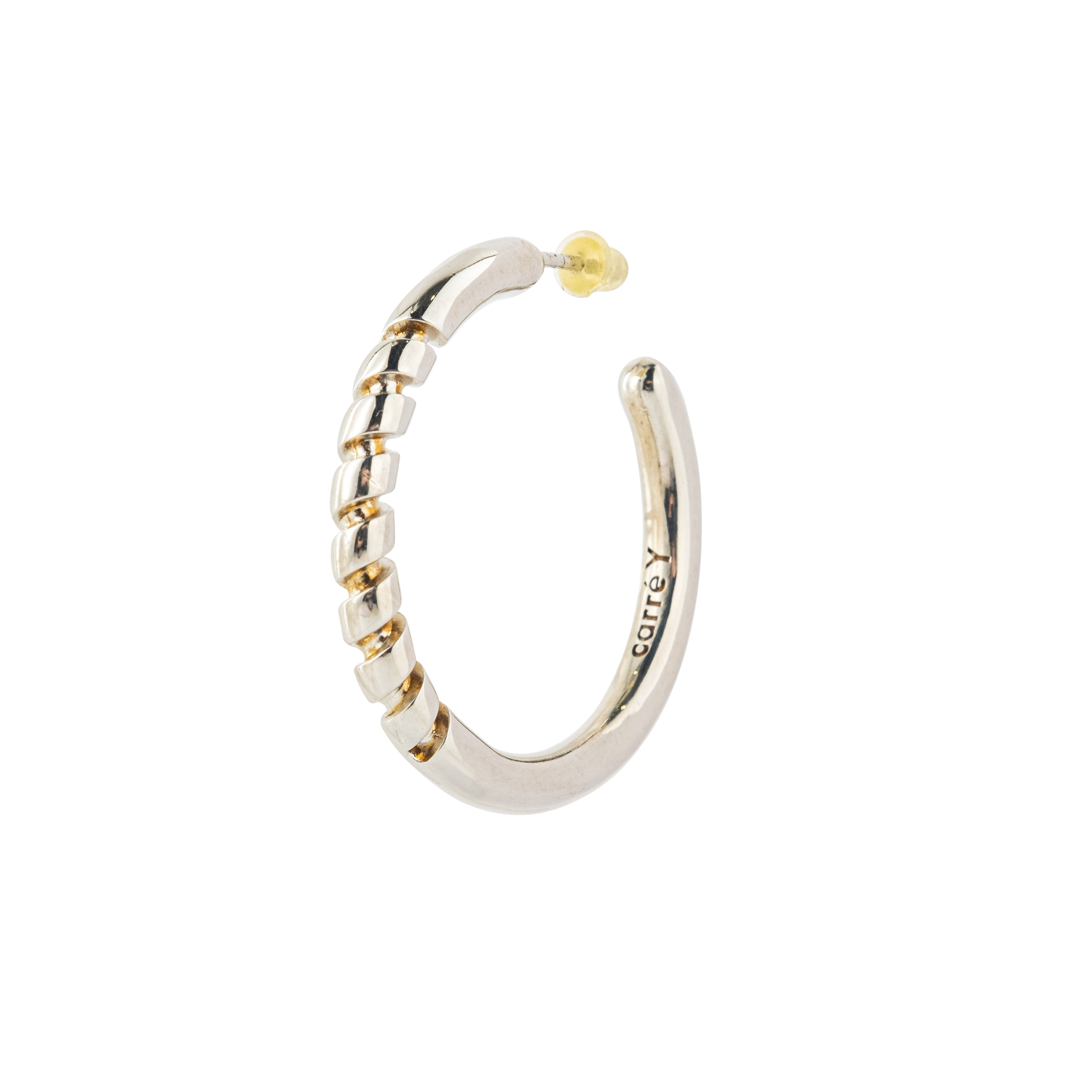 Серебристая моносерьга Lacy S 30