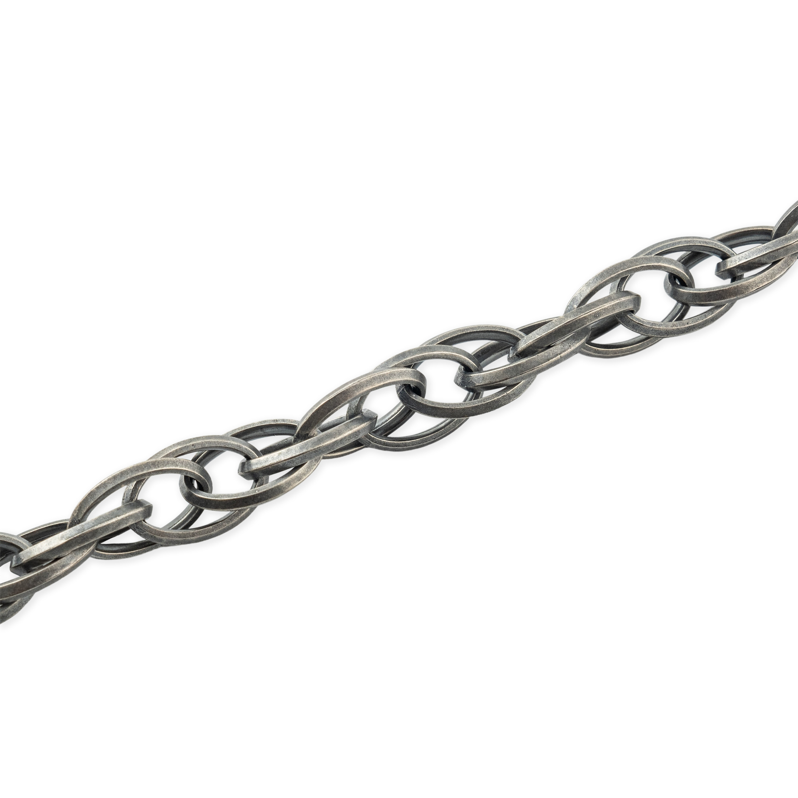 Double Silver Chain Bracelet