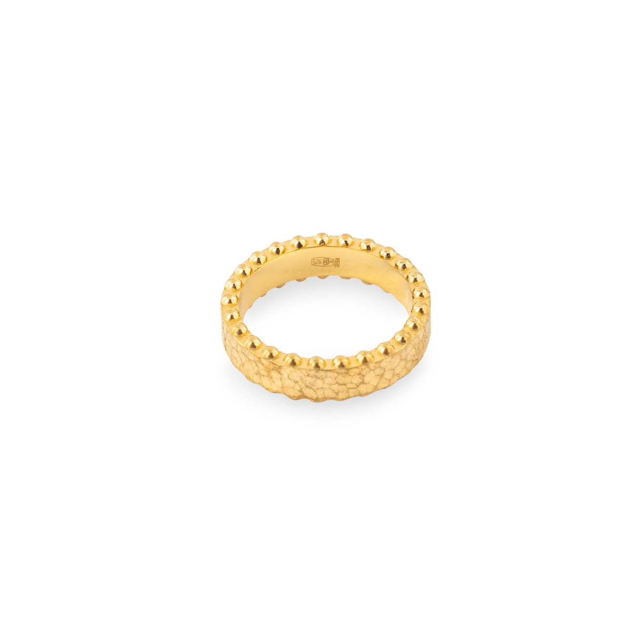 AURA.916 Серебряное кольцо с позолоченым покрытием 