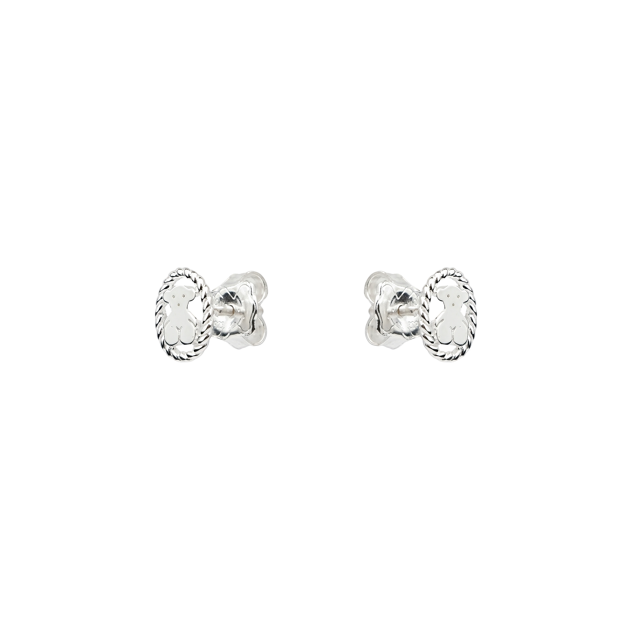 Серьги Camee из серебра с силуэтом медвежонка