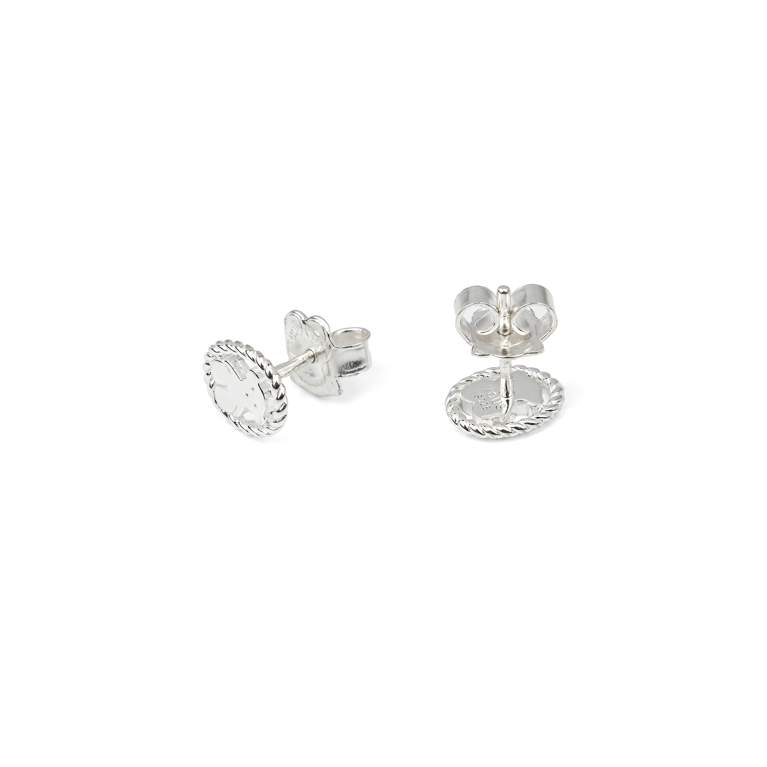 Серьги Camee из серебра с силуэтом медвежонка