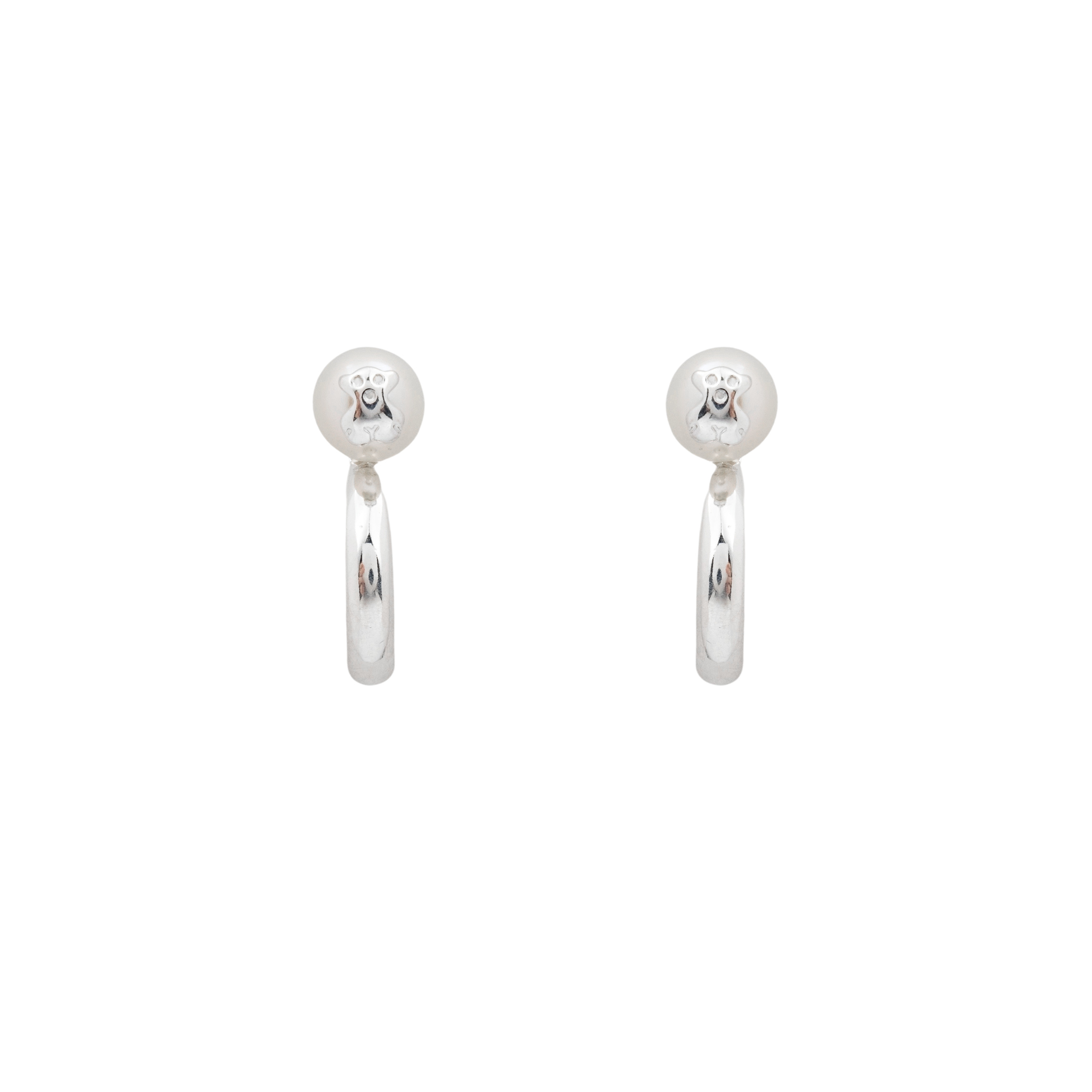 Серебряные серьги Icon Pearl с жемчугом