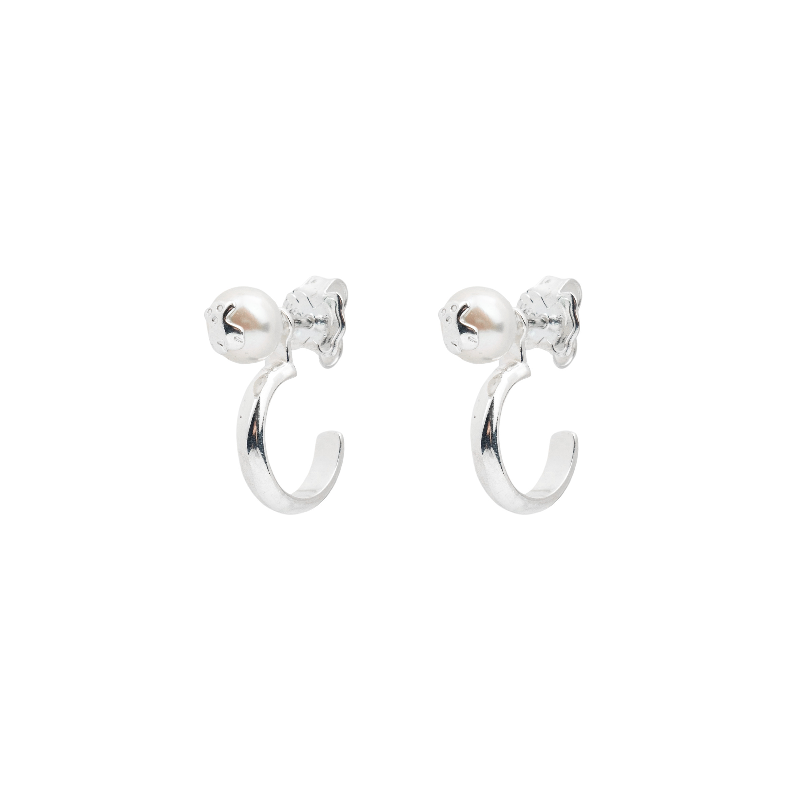 Серебряные серьги Icon Pearl с жемчугом