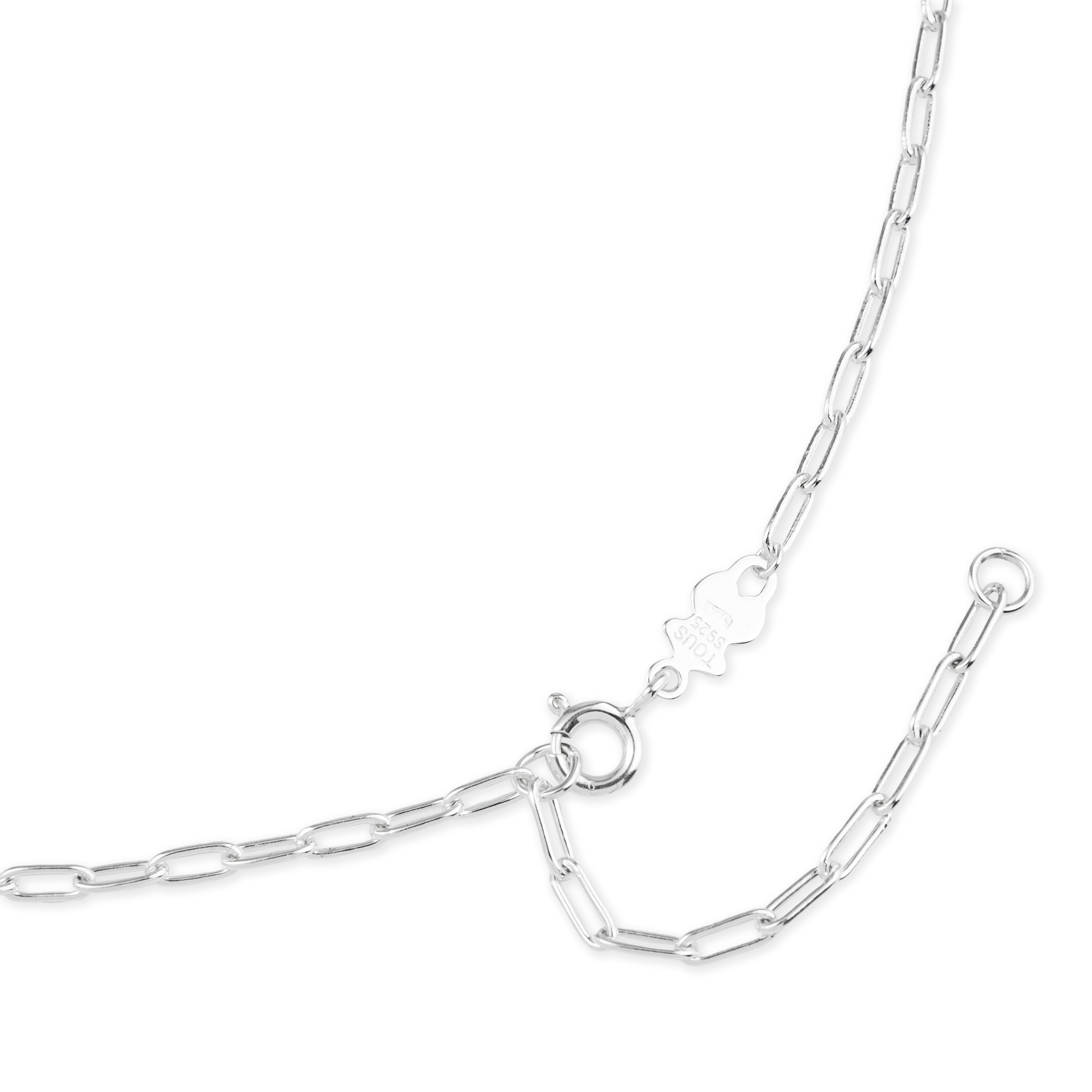 Magic Nature Silver necklace with moon and spinel