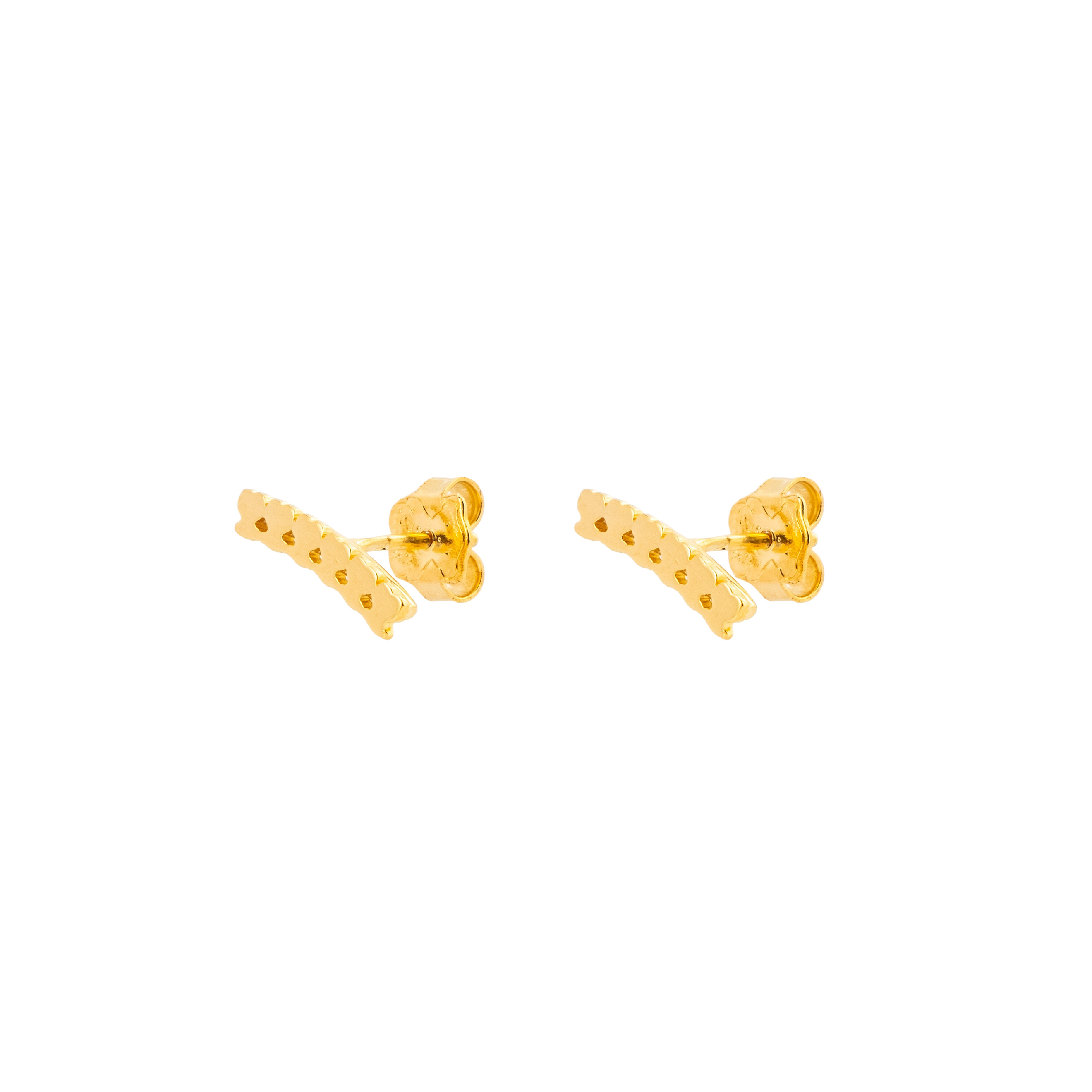 Earrings with bears Straight from vermel