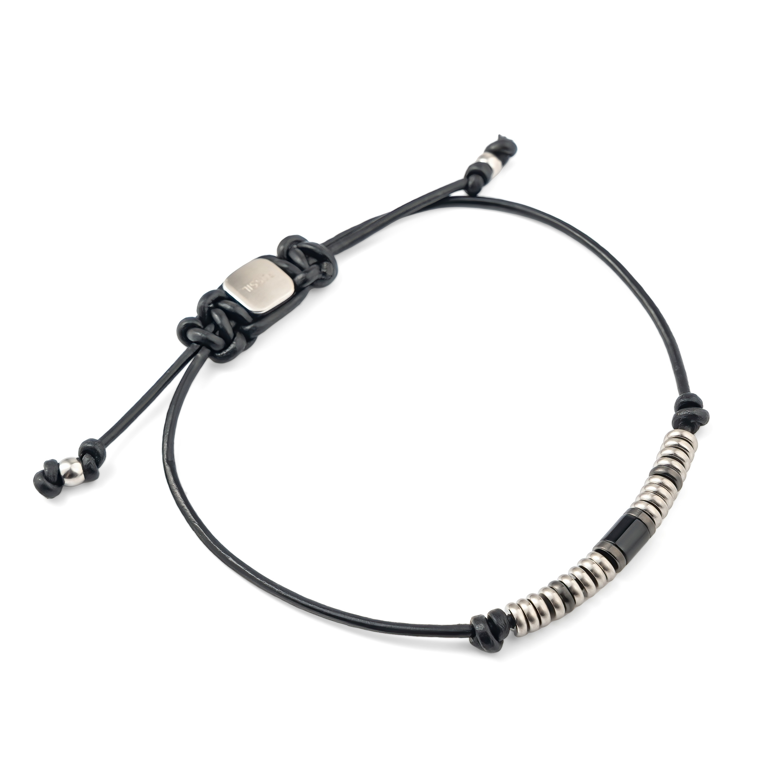 Black Leather Bracelet