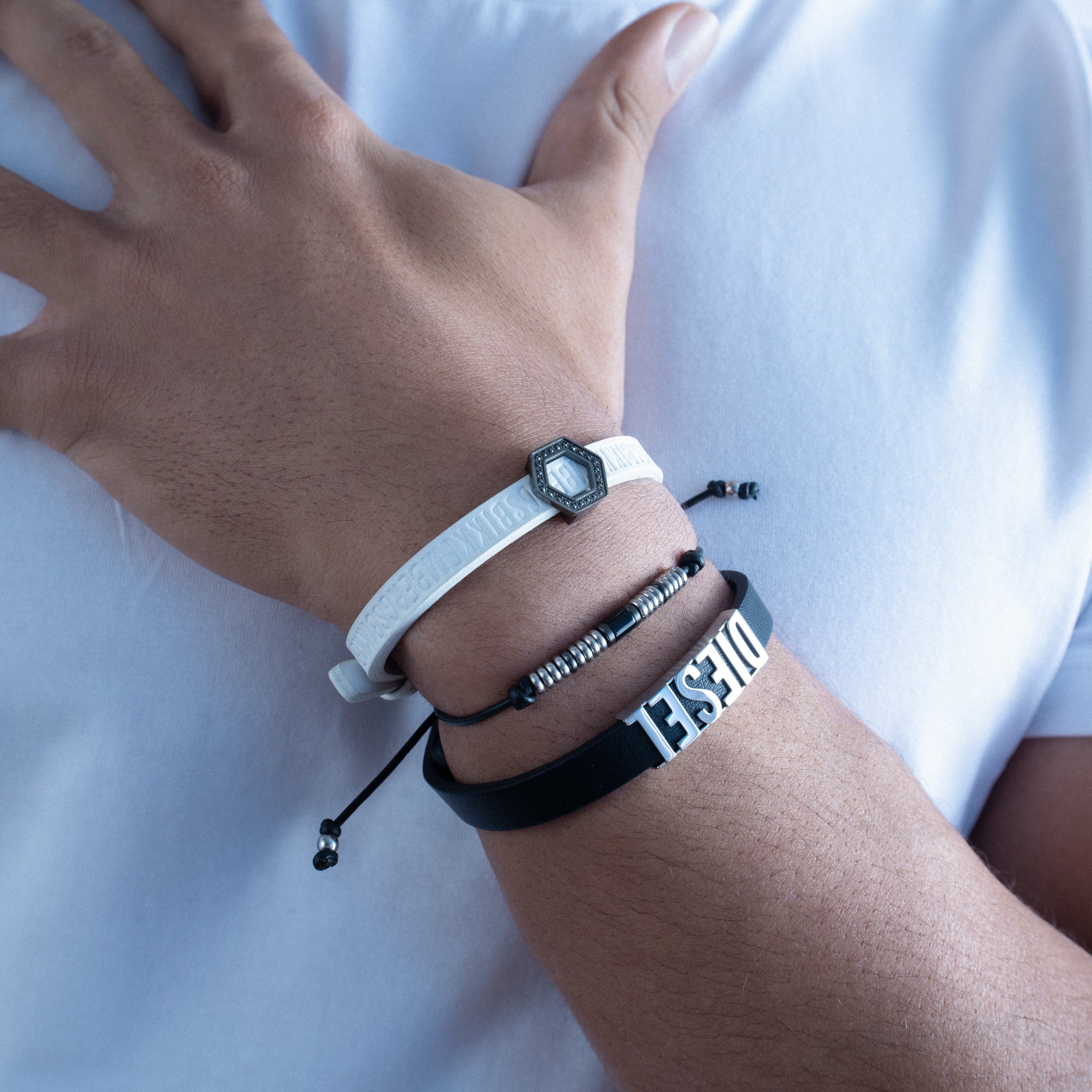 Black Leather Bracelet