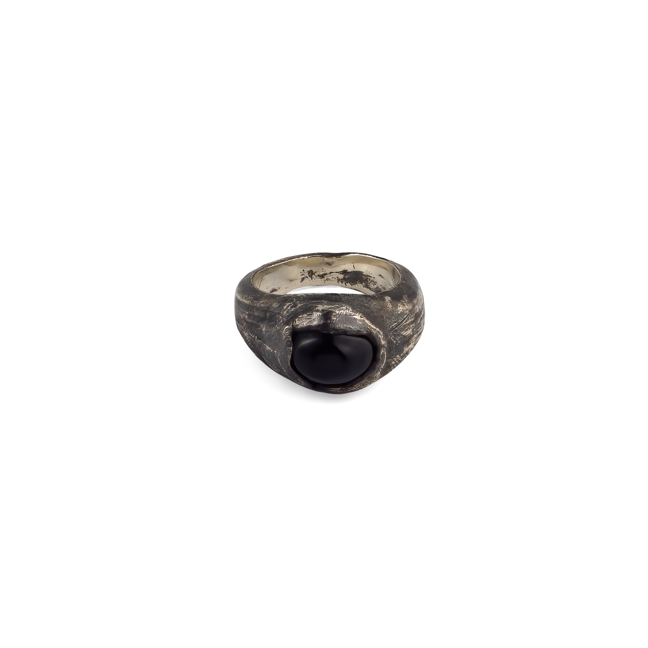 PHOSPHOR Кольцо из серебра COVENT с обсидианом phosphor двойное кольцо из серебра sc