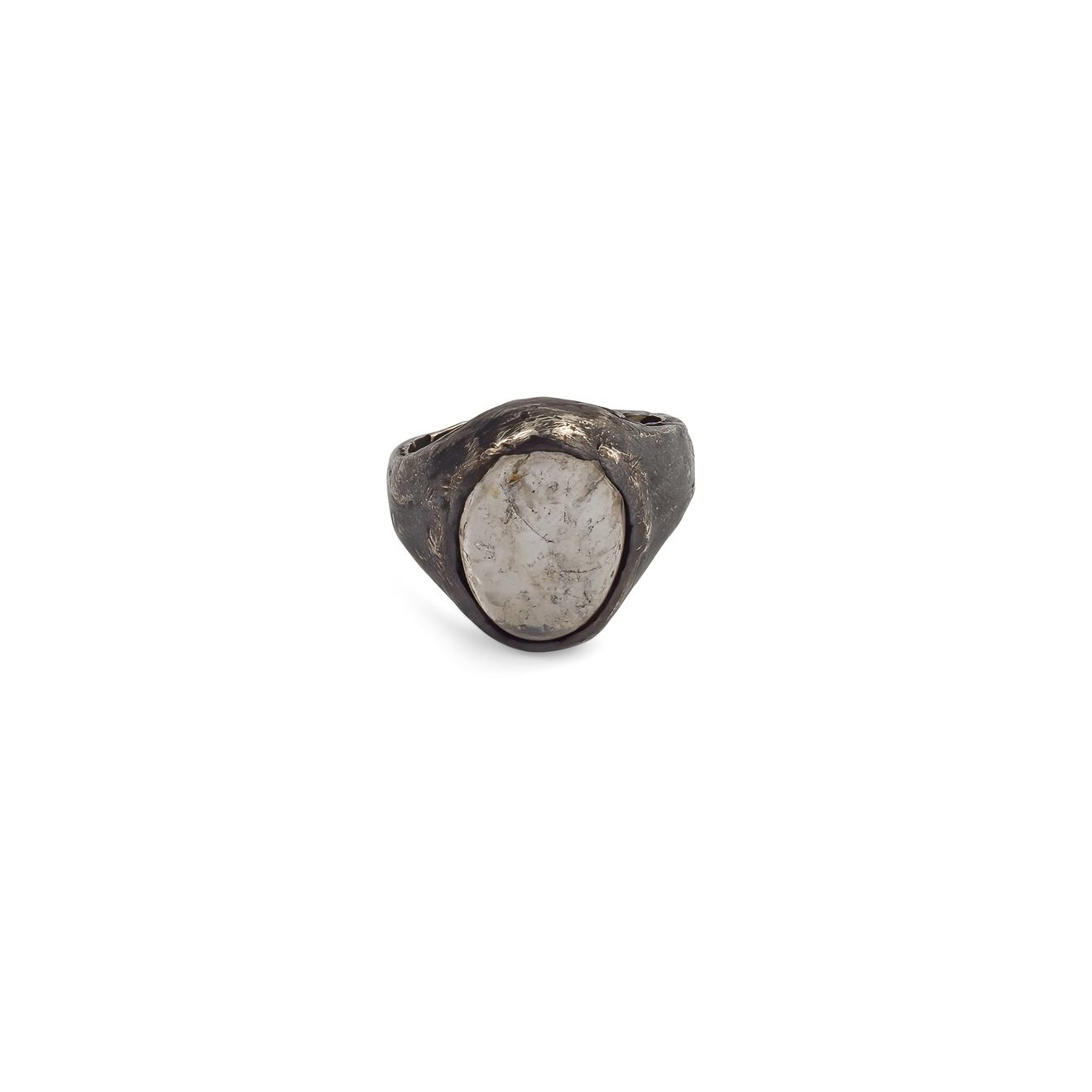 PHOSPHOR Кольцо из серебра COVENT с льдистым кварцем цена и фото